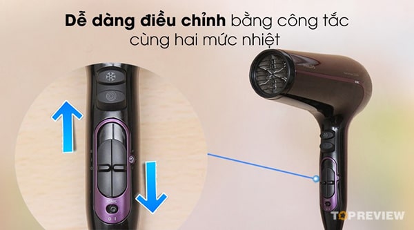 HP8233 2000W dễ dàng sử dụng