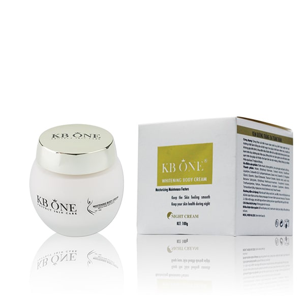 KBOne Whitening Body Cream giúp cân bằng sắc tố