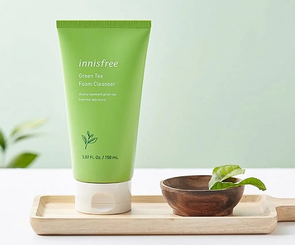 Review sữa rửa mặt innisfree trà xanh