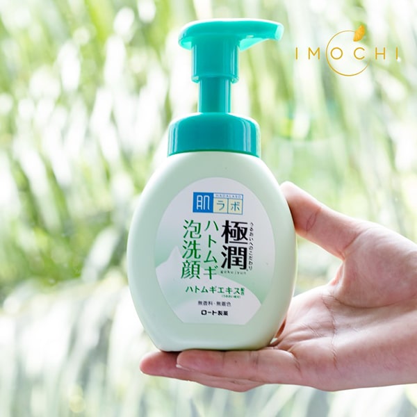 Hada Labo Gokujyun Hatomugi Bubble Face Wash