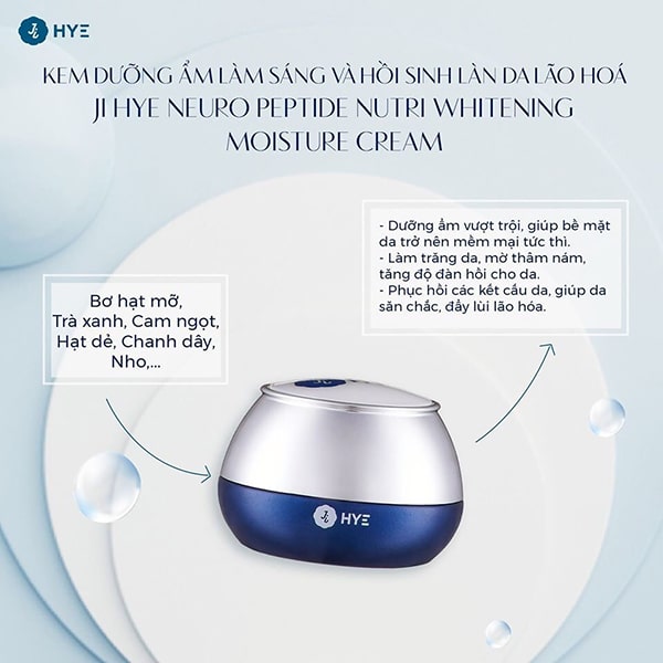 Kem dưỡng ẩm làm sáng và hồi sinh làn da lão hóa Ji Hye
