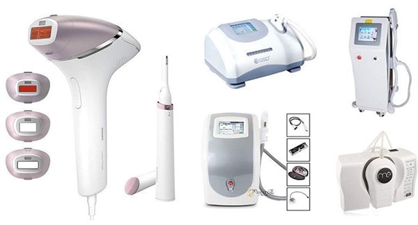 Các loại máy triệt lông thường gặp