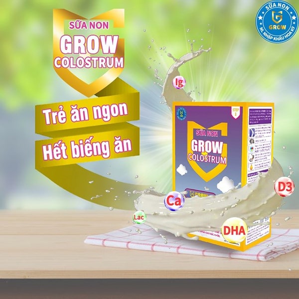 Sữa non cho bé Grow Colostrum