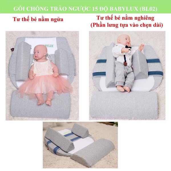 Gối chống trào ngược 15 độ Babylux