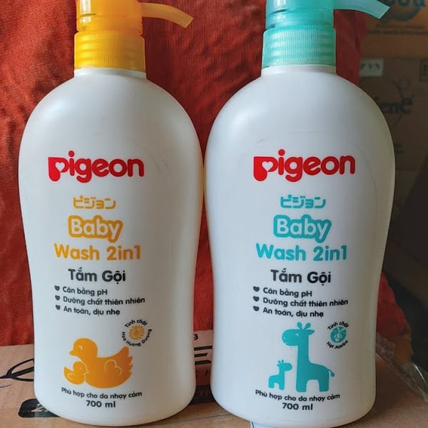 Sữa tắm gội toàn thân 2 in 1 chiết xuất Jojoba Pigeon 700ml