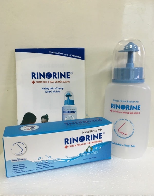 Bình xịt rửa mũi Rinorin