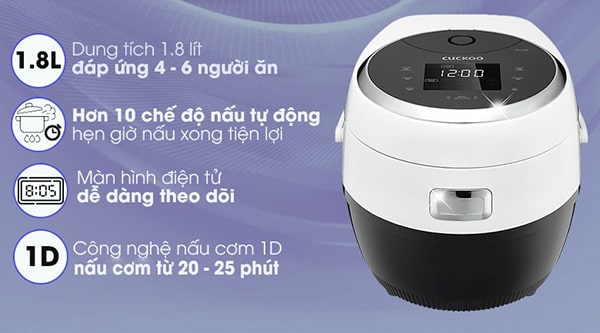 Nồi cơm điện tử Cuckoo CR-1020F