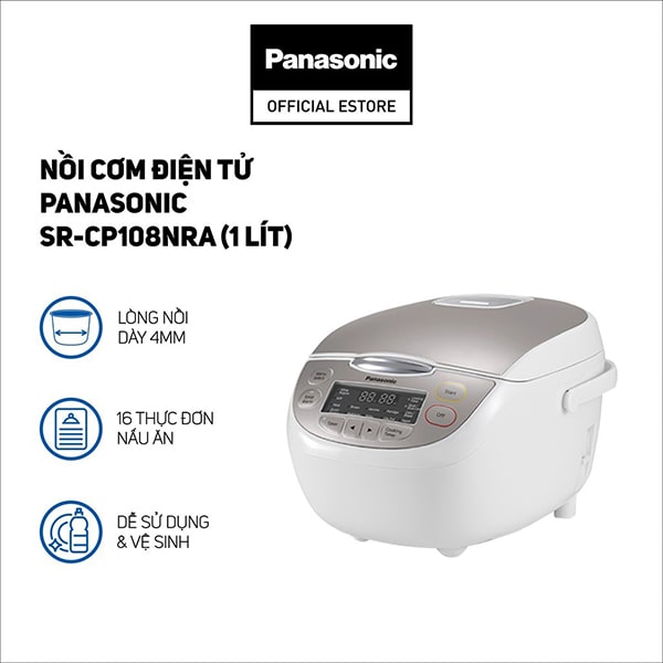Nồi cơm điện Panasonic SR-CP108NRA 1L