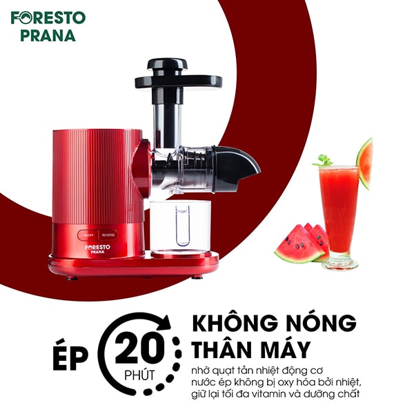 Không hề bị tăng nhiệt trong quá trình ép