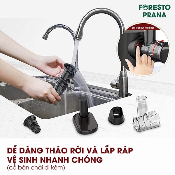 Dễ dàng tháo rời vệ sinh và lắp ráp nhanh chóng