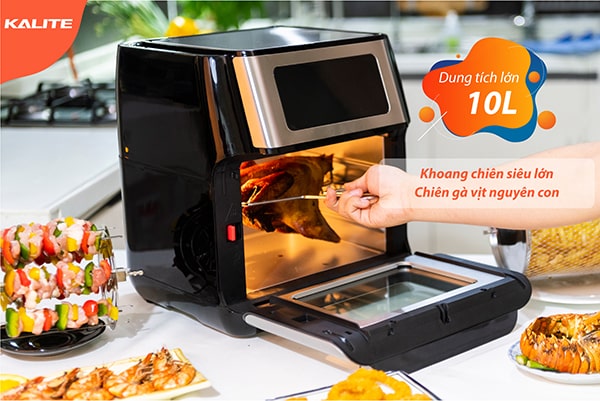 Với dung tích khủng, Kalite Q10 giúp chế biến đa dạng các món ăn