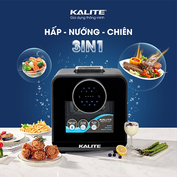 Nồi chiên hơi nước tích hợp nhiều công dụng khác nhau cực kỳ hay ho