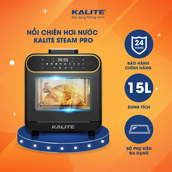 Nồi chiên không dầu hơi nước Kalite Steam Pro