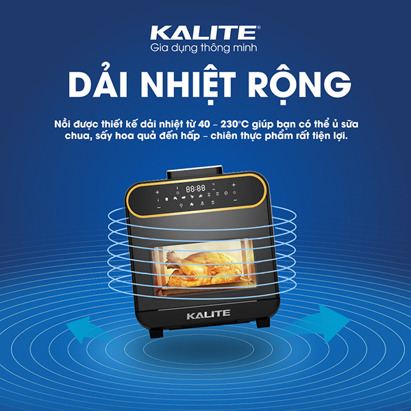 Nồi chiên hơi nước Kalite Steam Pro được sản xuất trên dây chuyền công nghệ hiện đại