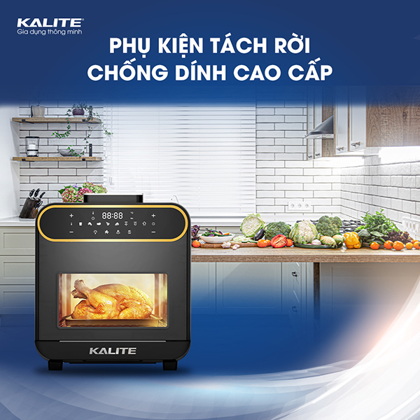 Nồi chiên hơi nước Kalite Steam Pro được làm từ chất liệu cao cấp nhựa ABS nguyên sinh & Inox SUS 304
