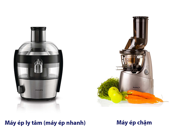 So sánh máy ép chậm và máy ép nhanh? nên mua loại nào?