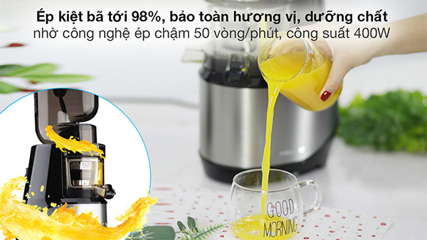 Máy ép chậm Kalite tích hợp nhiều chức năng thông minh – tiên tiến
