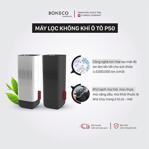 Máy lọc không khí ô tô cao cấp Boneco P50
