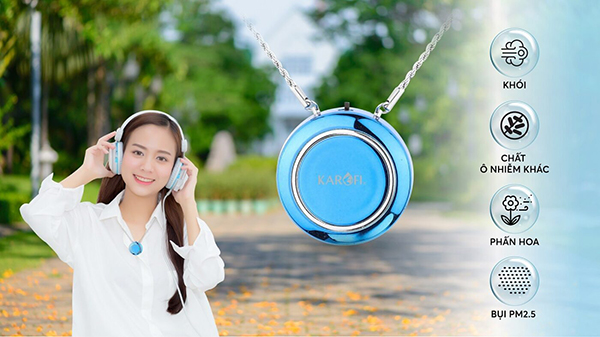 Máy lọc không khí đeo cổ Karofi KAP-P104