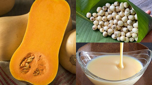 Sữa hạt sen kết hợp với bí đỏ đem lại nhiều lợi ích cực tốt cho sức khỏe
