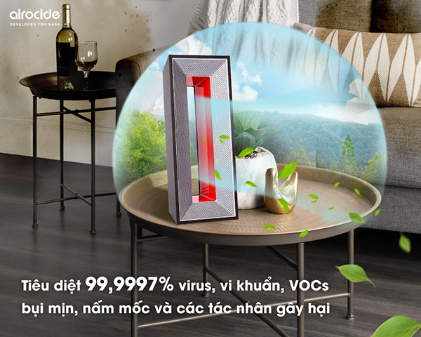 Hiệu quả khử khuẩn không khí của Airocide